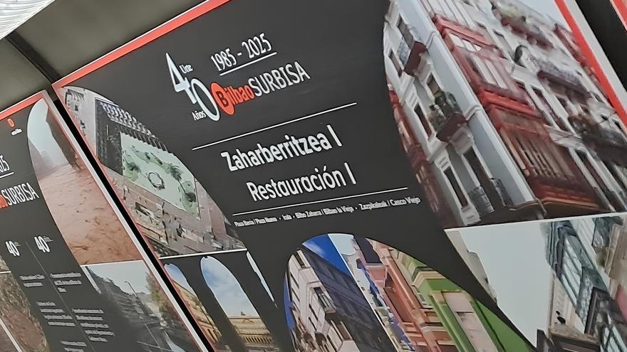 La exposición del 40 aniversario de SURBISA se traslada a la estación de Abando