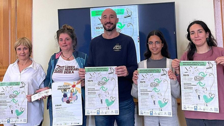 La plaza Untzaga de Eibar servirá de escaparate a la III Feria del Consumo Responsable y Ecológico este sábado