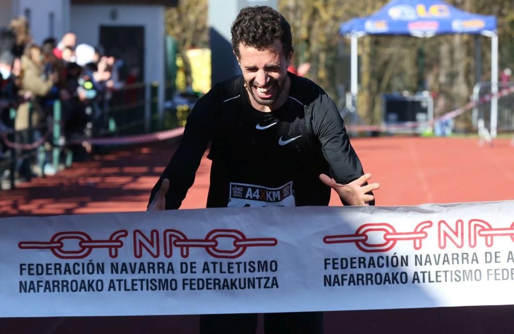 Atletas durante el 36 Campeonato Navarro de Cross Largo.