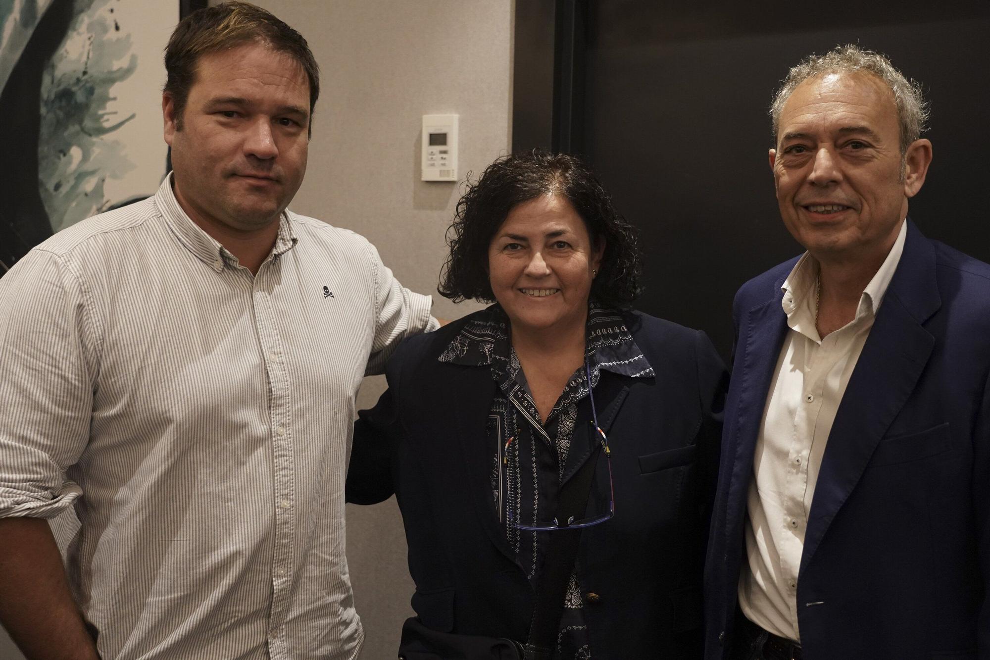 Iñigo Aspiunza, Mónica Martínez de Musitu e Iñaki Latorre.