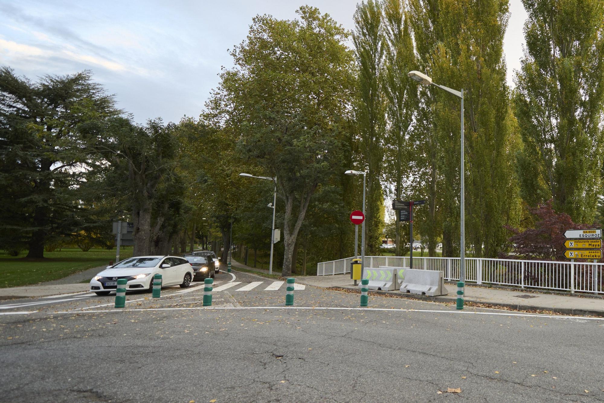Reapertura de la carretera de la Universidad de Navarra