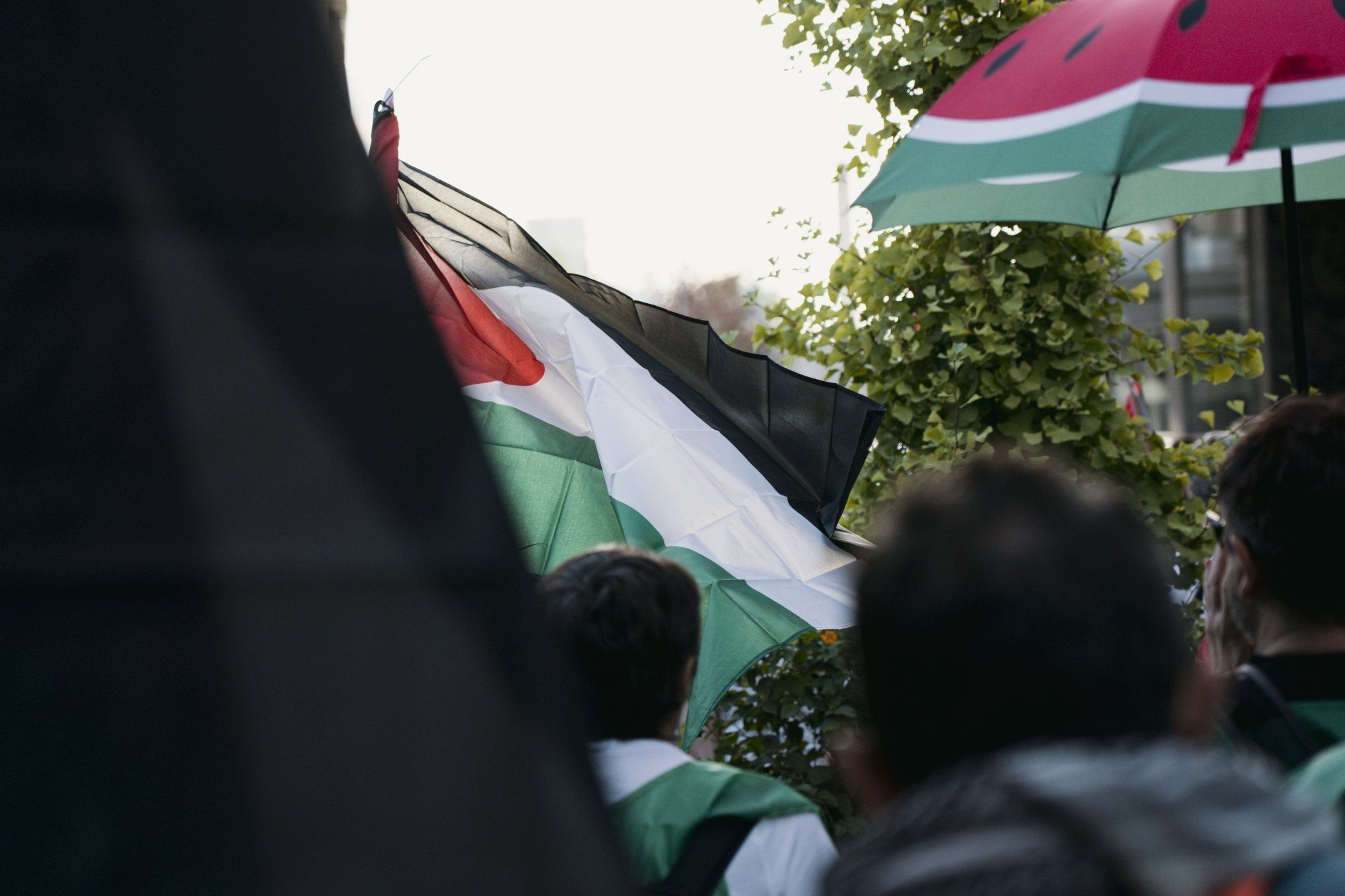 Fotos de la marcha pro Palestina 'Ibaitik Itsasora' en Tudela