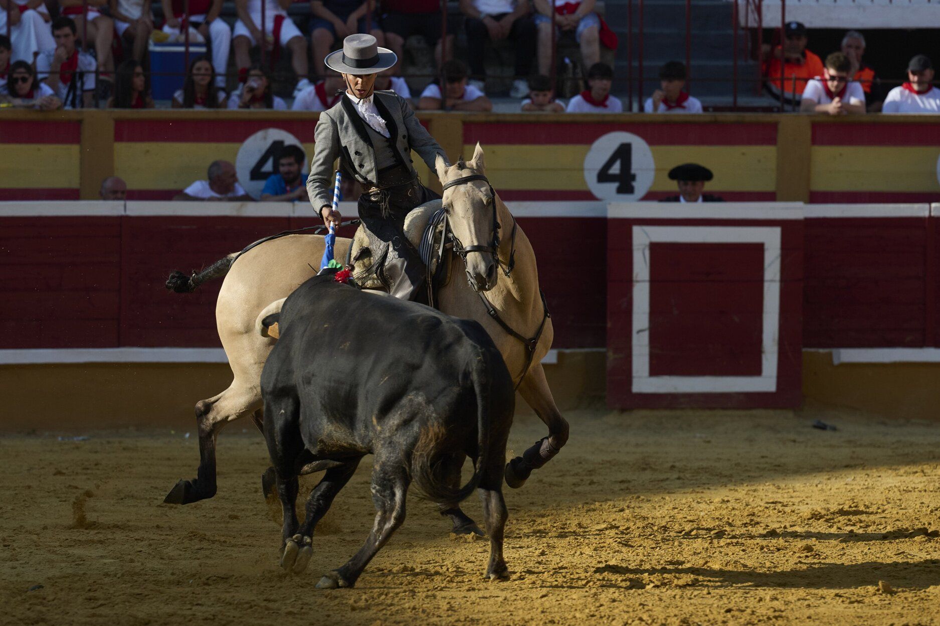 Fotos de la corrida de rejones de este domingo en fiestas de Tudela