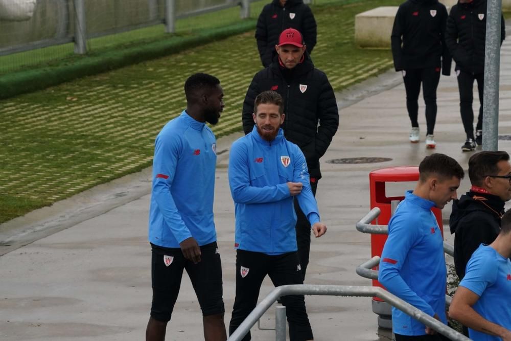 Entrenamiento del Athletic en Lezama.