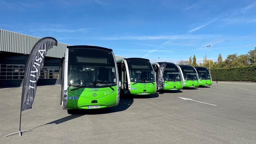 Tuvisa incorpora cinco autobuses eléctricos a su flota a partir del lunes