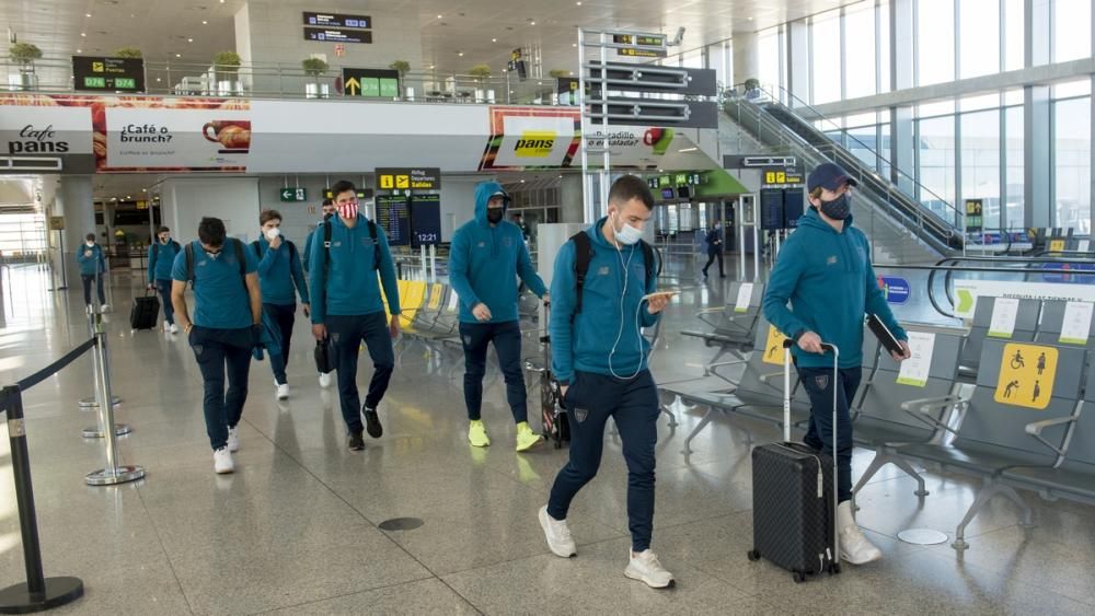 Viaje del Athletic a Málaga por la Supercopa