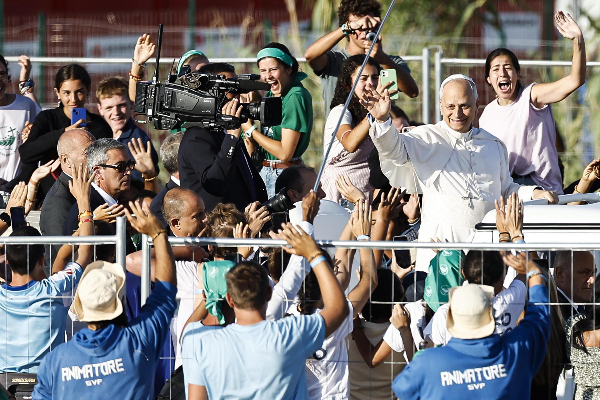 El papa León XIV despide el Jubileo de la Juventud