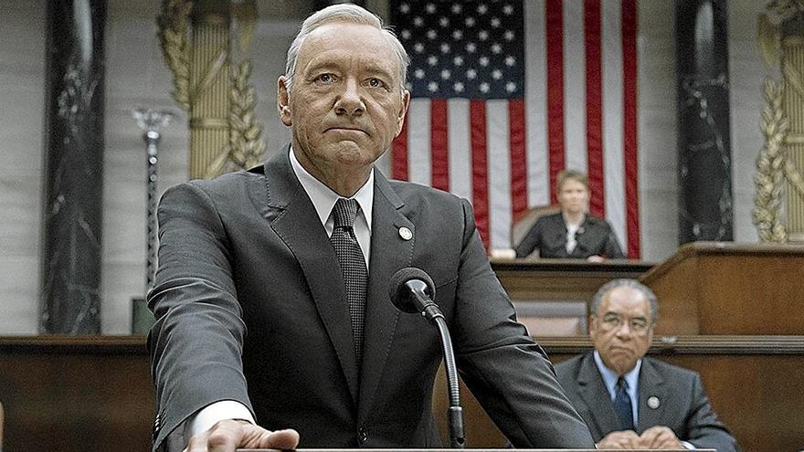 Kevin Spacey como Frank Underwood en una imagen de ‘House of Cards’.  | FOTO: NETFLIX