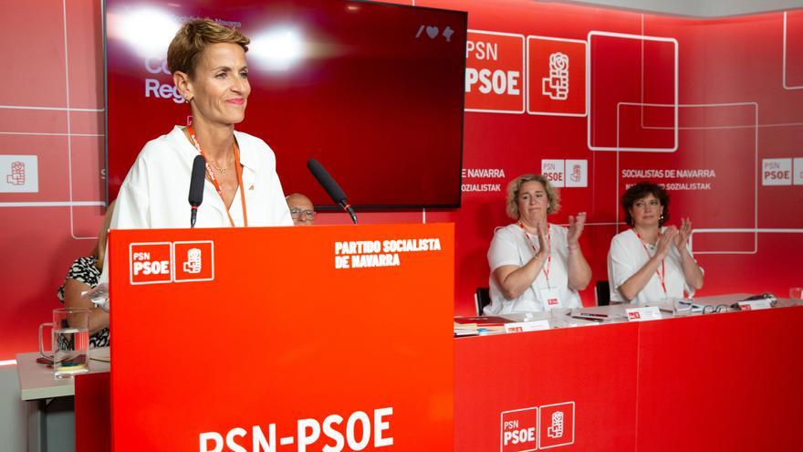 Chivite pide “unidad y fortaleza” al PSN porque “un socialista nunca se rinde”