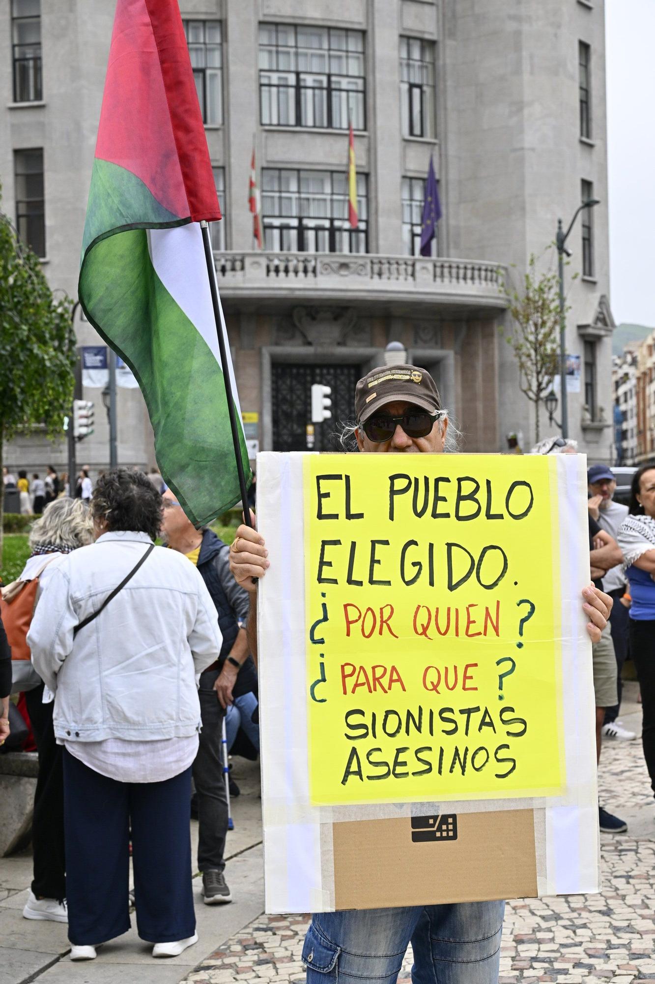 Manifestación en Bilbao para denunciar el "exterminio del pueblo palestino"