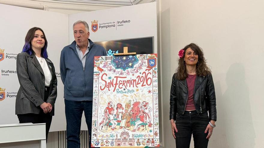 'La Cuadrilla', cartel de la pamplonesa Marta Garatea Almagro, anunciará San Fermín 2026