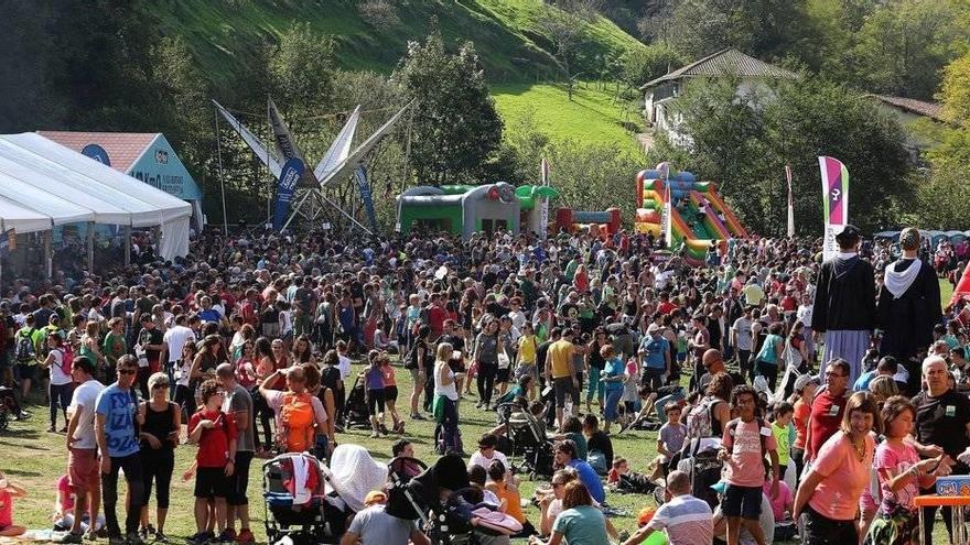 Vista general de  una de las áreas del último Nafarroa Oinez, celebrado en octubre de 2017 a beneficio de Tantirumairu Ikastola de Leseka.