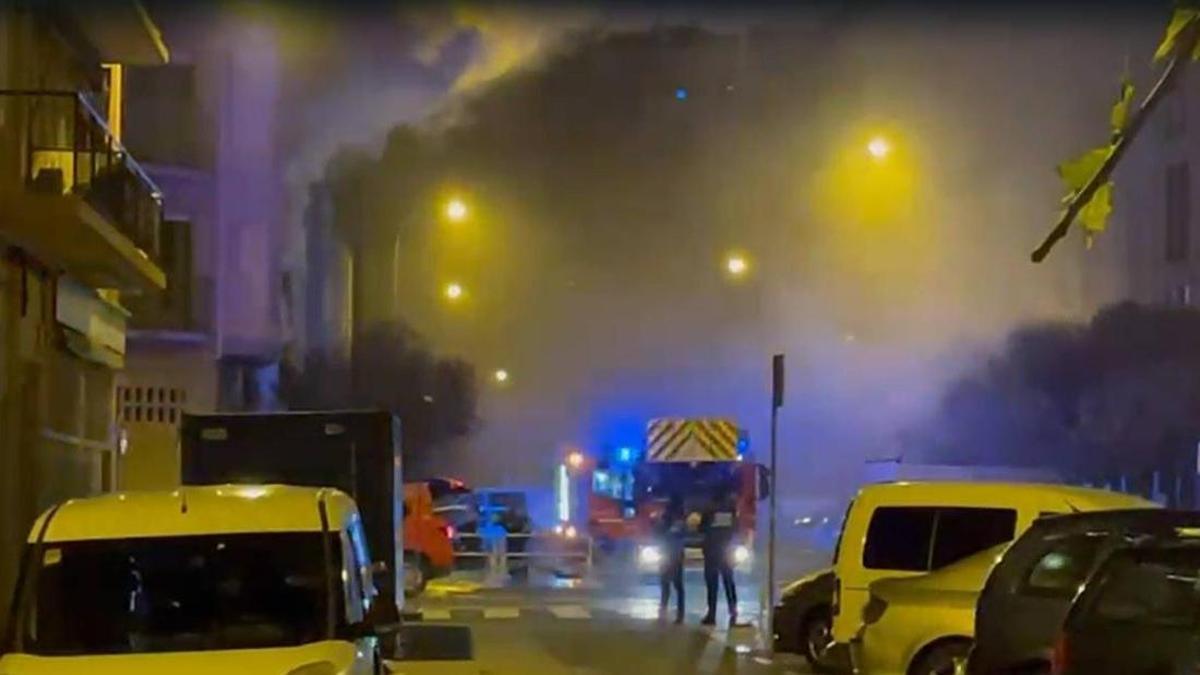 Más imágenes del incendio de un bazar en la Rochapea
