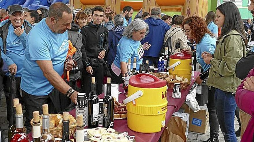No faltó un buen almuerzo para recuperar fuerzas.