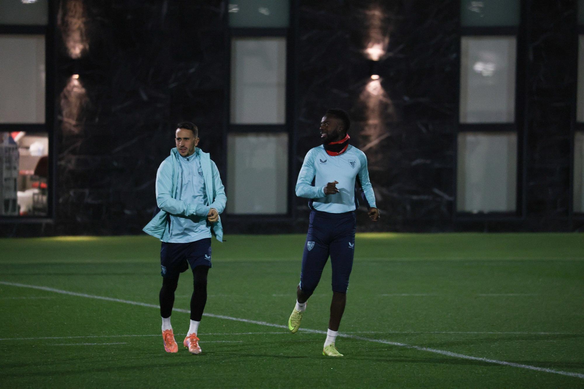 En imágenes: último entrenamiento del Athletic antes de medirse al PSG