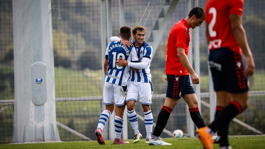 Karrikaburu, con un doblete, da la victoria a la Real ante Osasuna (2-0)