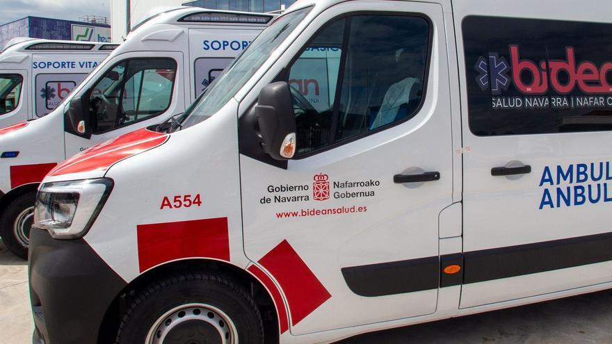 Herido un joven de 21 años en un accidente laboral en una empresa de materiales de construcción en Elizondo