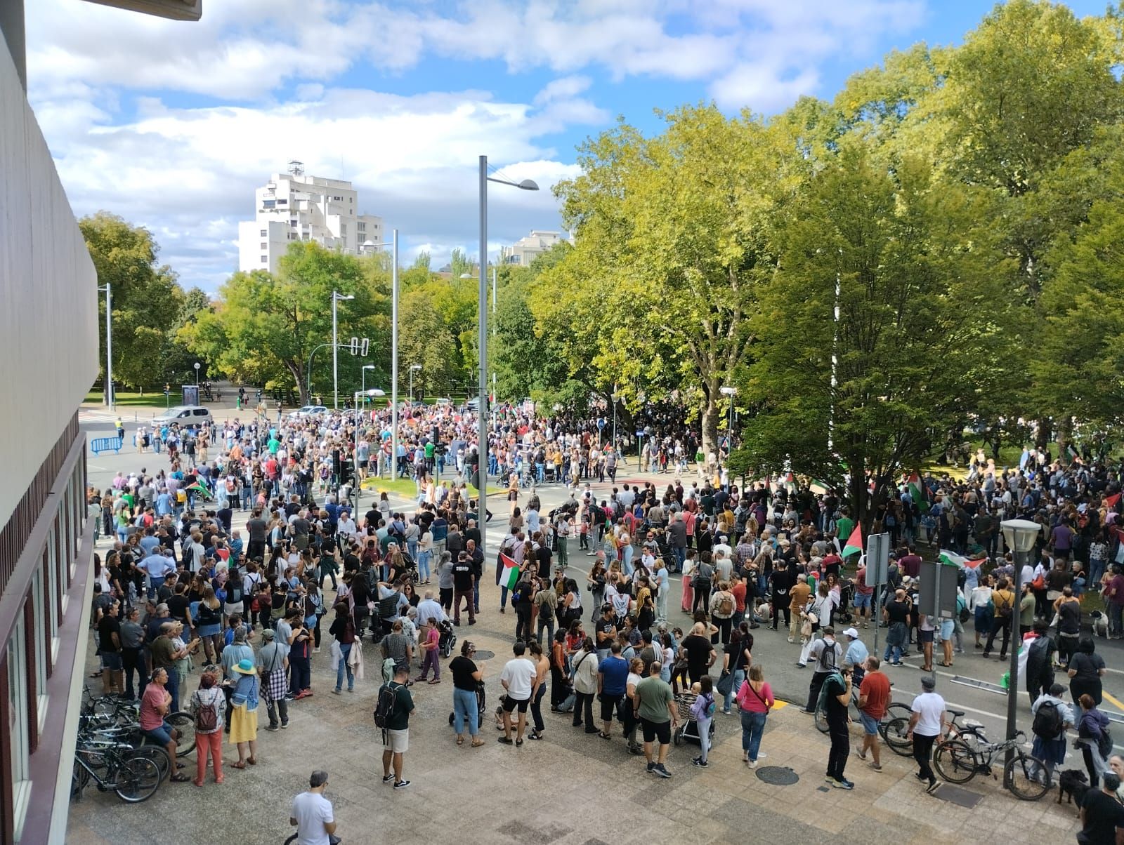 Gran manifestación en Pamplona contra el genocidio en Palestina