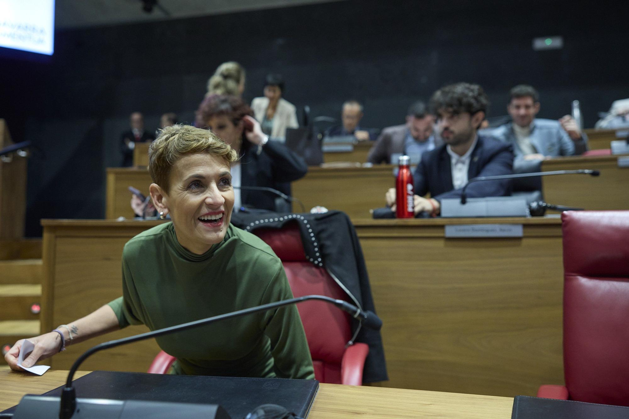 Fotos del pleno del Parlamento de Navarra del jueves 30 de octubre