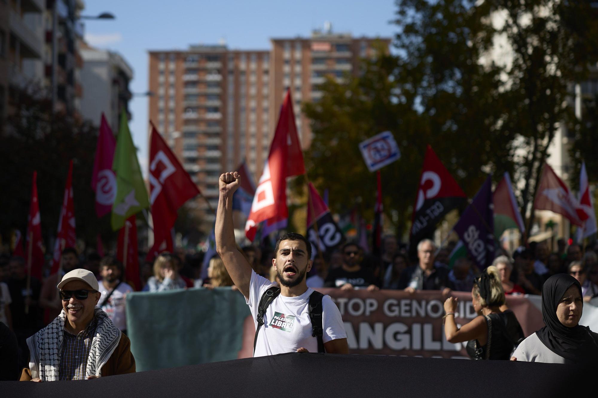Huelga y paros en solidaridad con Palestina durante este miércoles en Navarra
