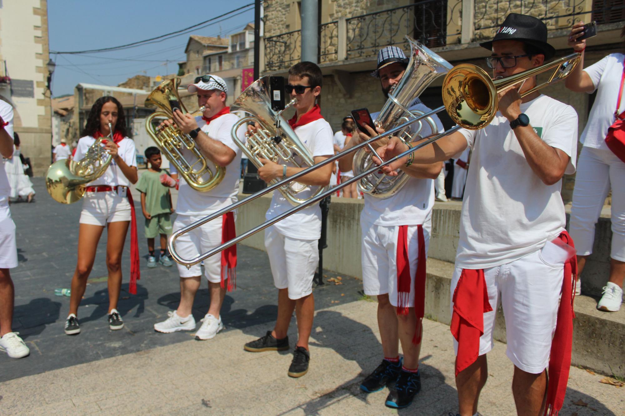 Fotos del inicio de las fiestas de Aibar