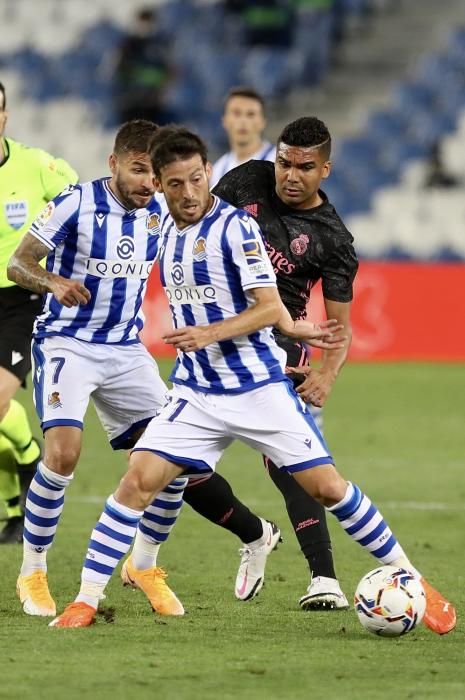 Partido disputado en Anoeta entre Real Sociedad y Real Madrid.