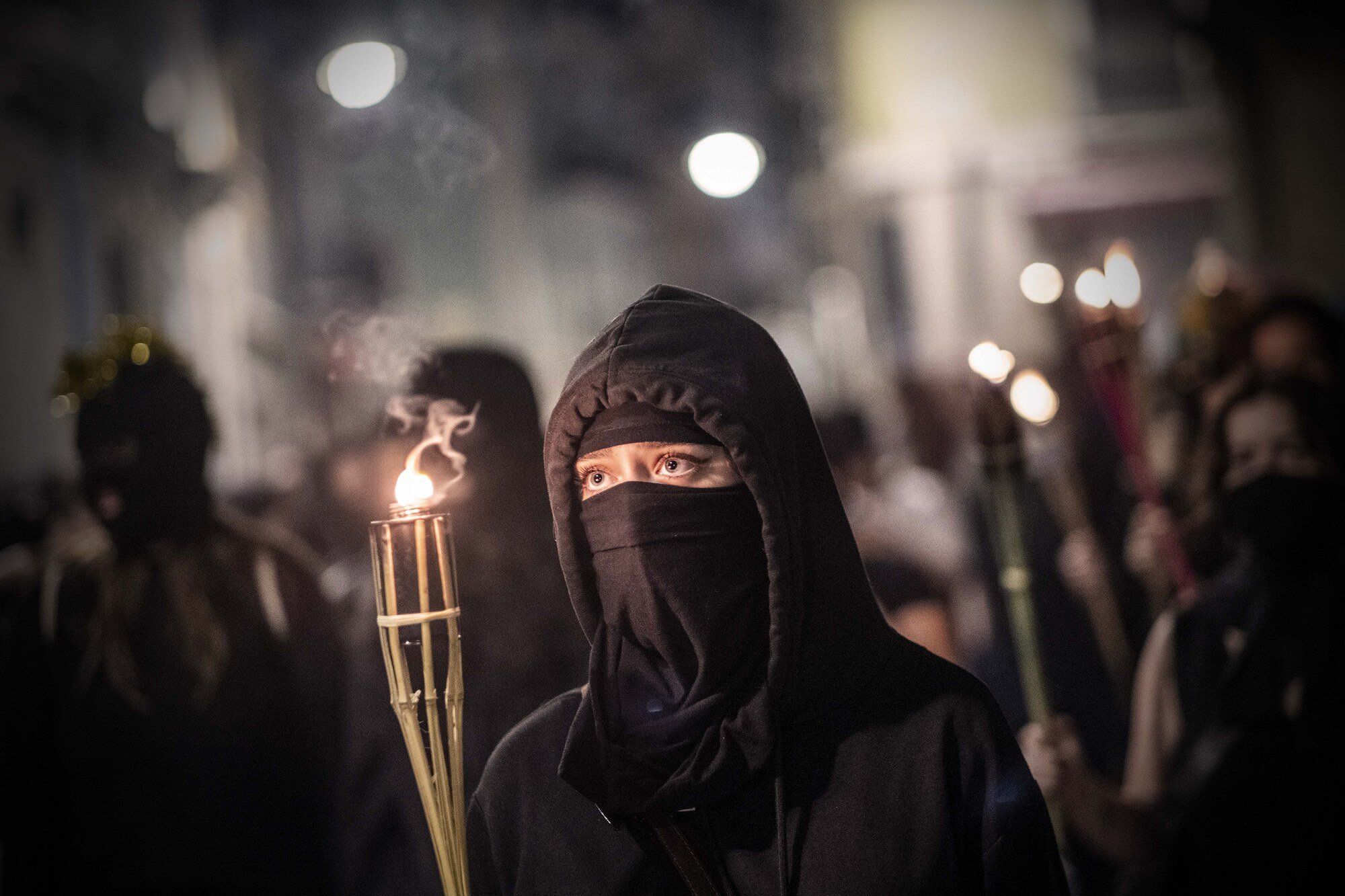 Manifestación nocturna en Pamplona contra las agresiones sexuales