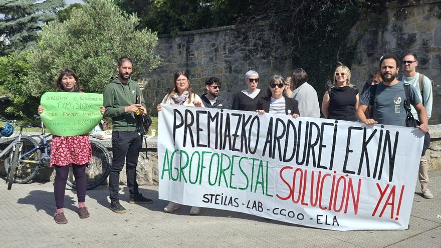 Sindicatos de Pamplona protestan contra del uso indebido de fondos públicos por parte del CI Agroforestal