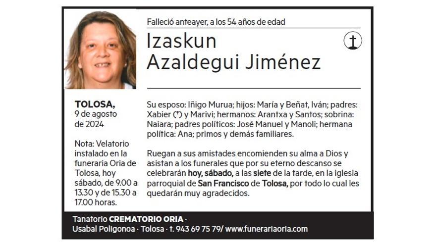 Izaskun Azaldegui Jiménez