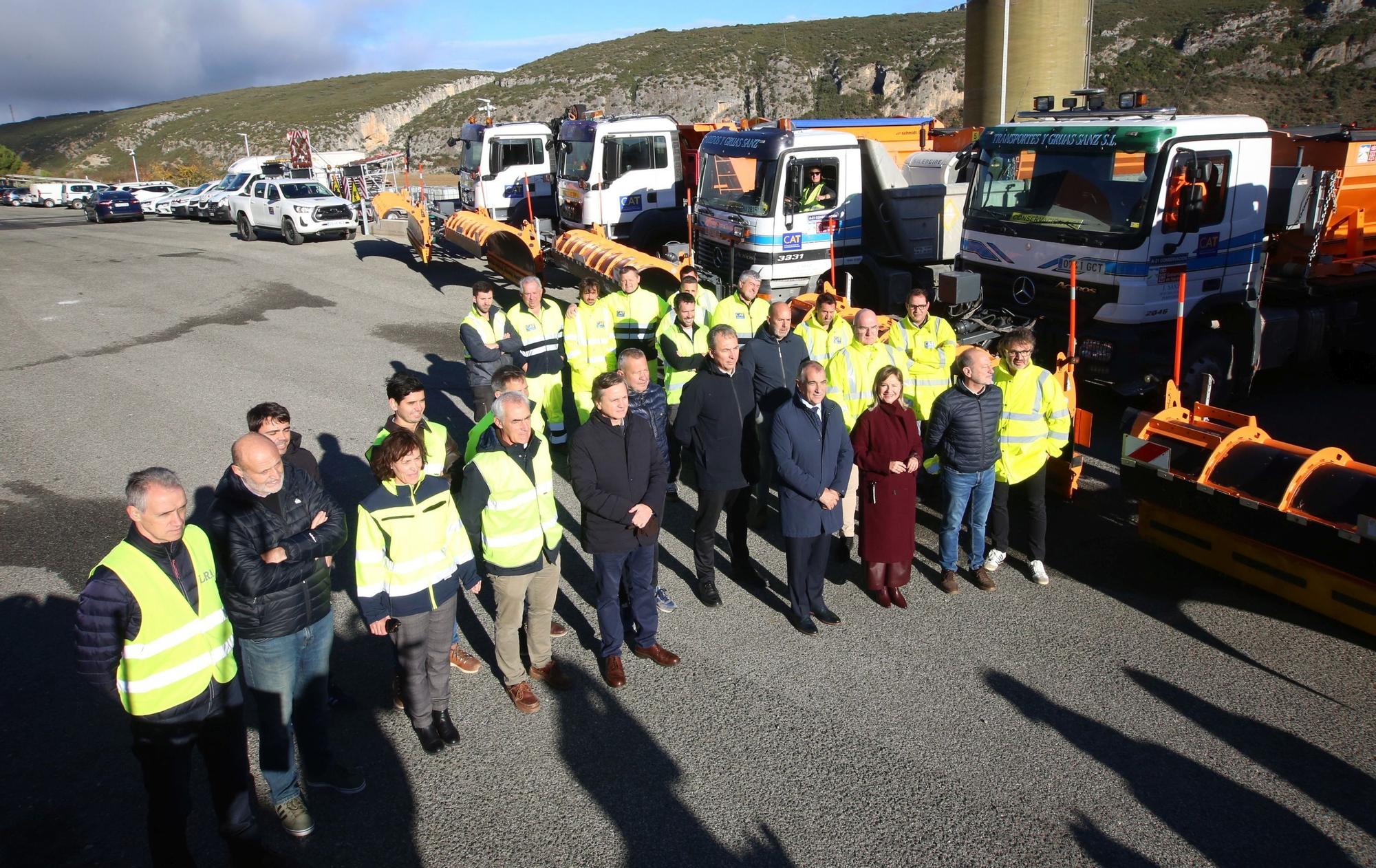 El Centro de Conservación de Carreteras de Liédena, preparado para el invierno en Navarra