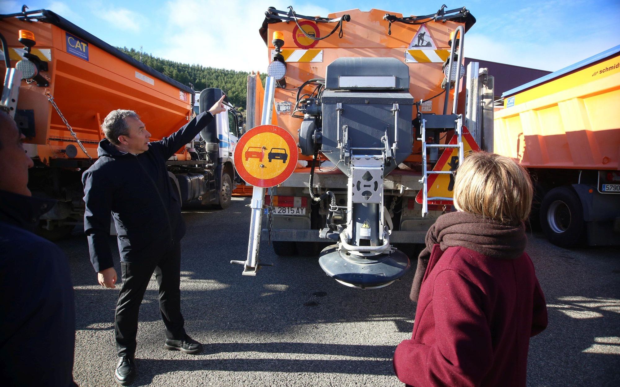 El Centro de Conservación de Carreteras de Liédena, preparado para el invierno en Navarra