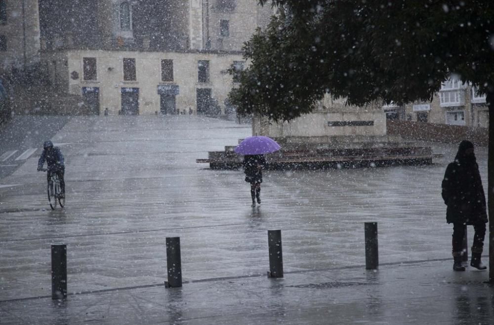 Nieva en Vitoria