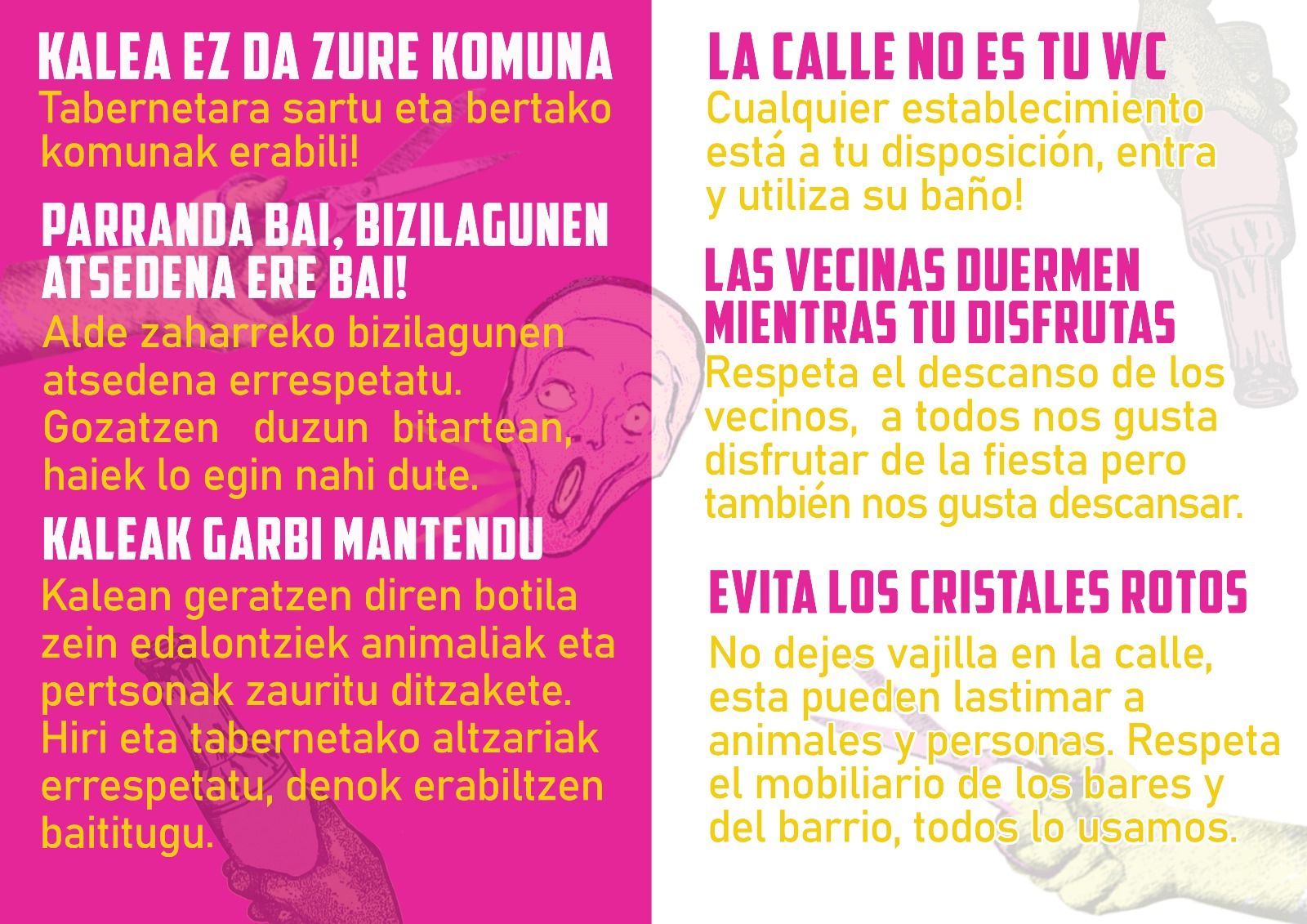 Los bares del Casco piden respeto durante las fiestas