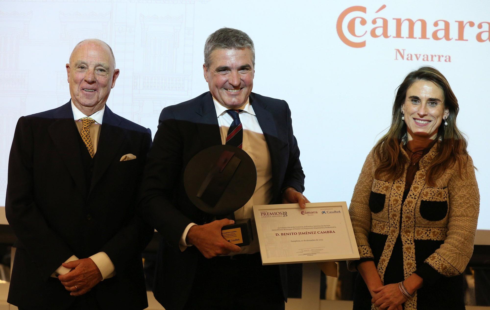 Fotos de la entrega de los Premios Cámara Navarra 2025