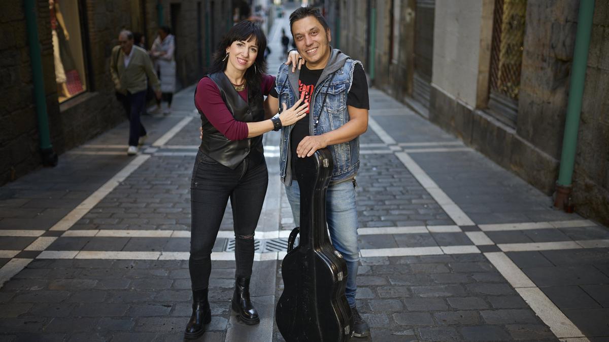 Marian Ruiz y César Sánchez, miembros de Bandada.