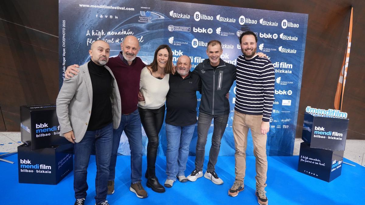 Juanito Oiarzabal fue el gran protagonista en la segunda jornada del BBK Mendi Film Bilbao Bizkaia.