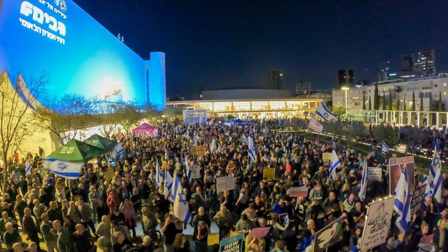 Cientos de personas se manifiestan en Israel contra el Gobierno de Netanyahu