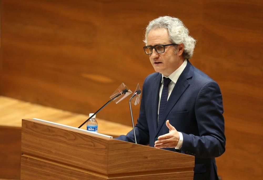 Pleno del Parlamento de Navarra sobre el Covid-19