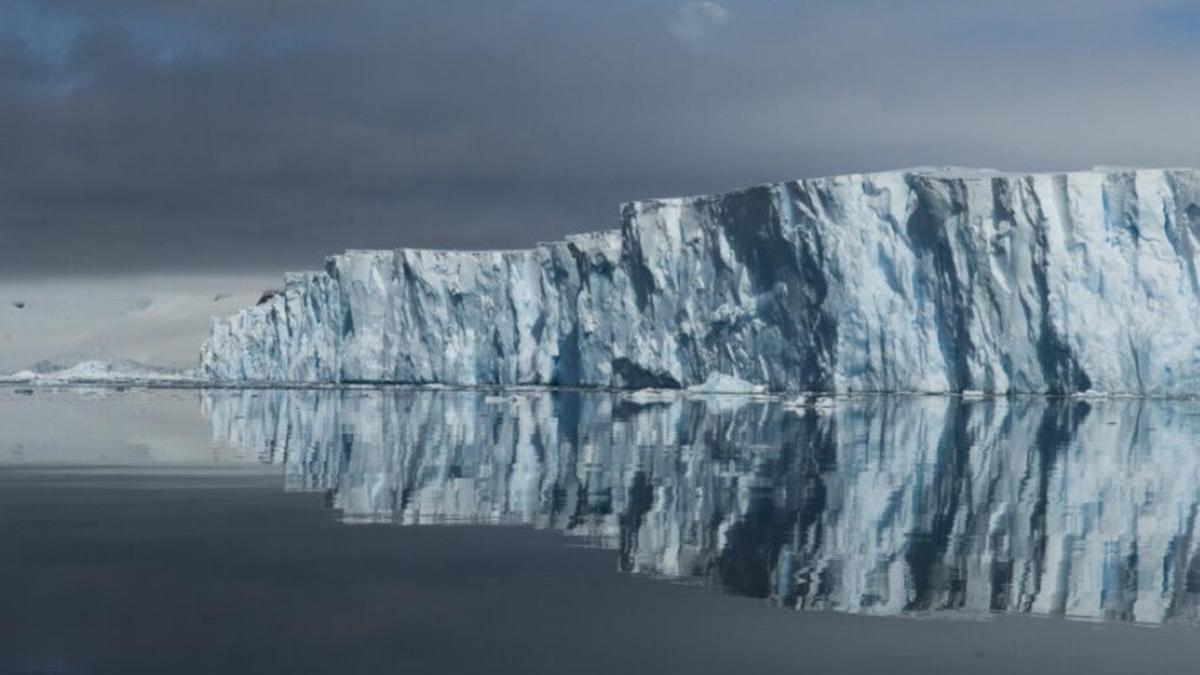 Un glaciar en la Antártida.