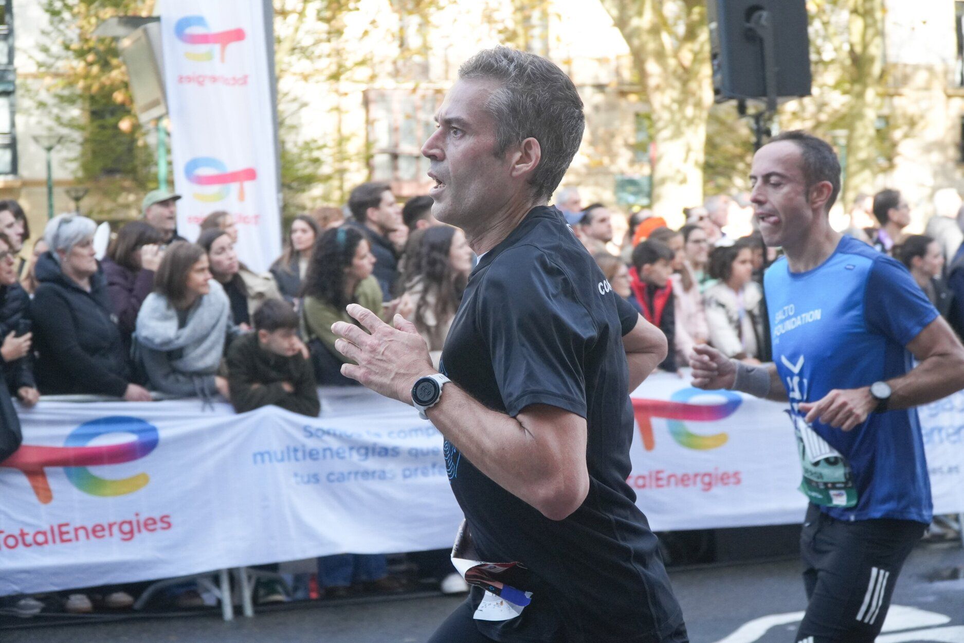 Los últimos metros de la Behobia