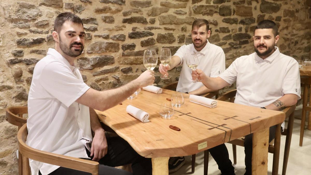Asier Moreira, Koldo Galán y Koldo Romano, del Klarete