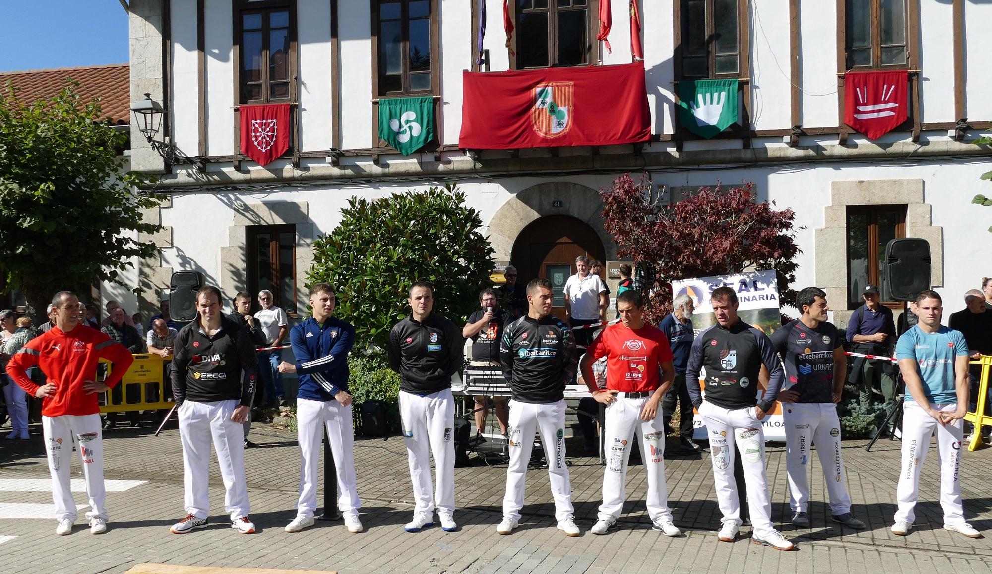 Fotos del Campeonato Navarro de Aizkora en Lekunberri