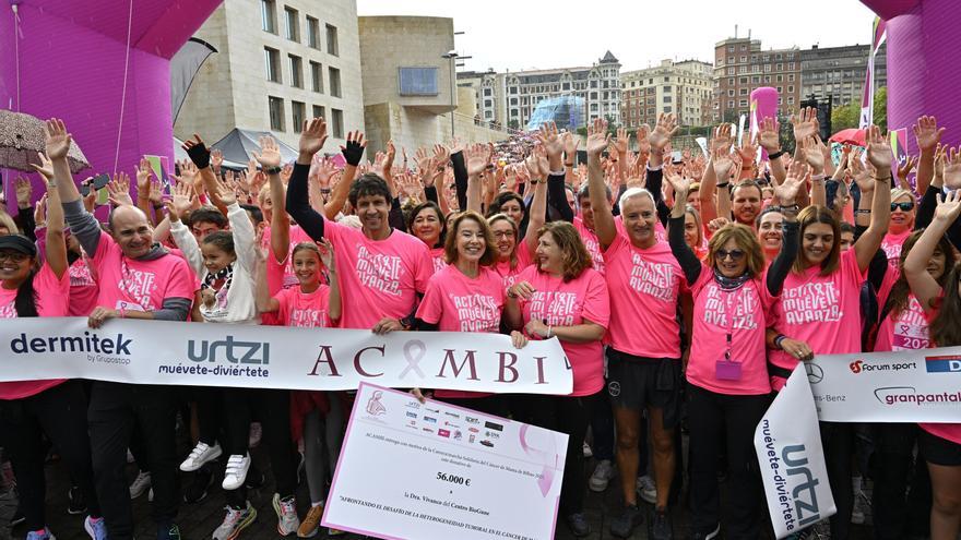 10.000 dorsales claman más investigación contra el cáncer de mama en Bilbao