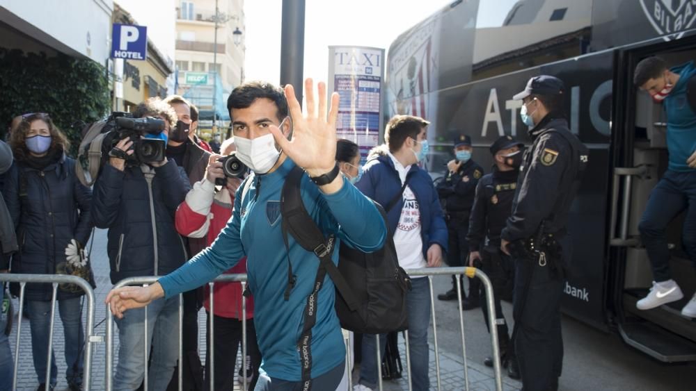 Viaje del Athletic a Málaga por la Supercopa