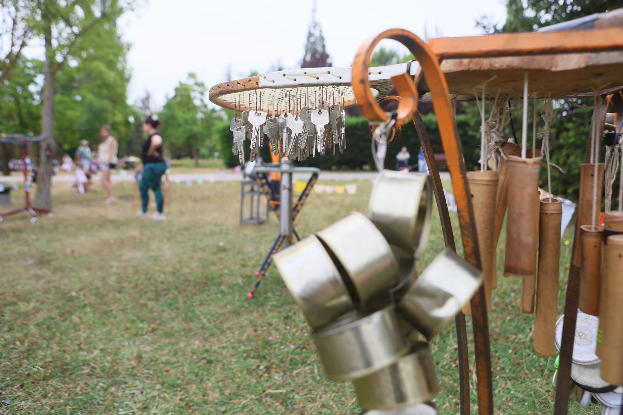 En imágenes: El parque de Arriaga, el espacio de los txikis en fiestas