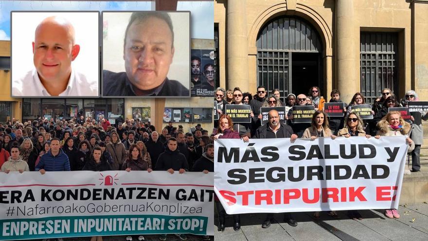 Los sindicatos navarros se movilizan tras los dos accidentes laborales mortales en Valtierra y Álava