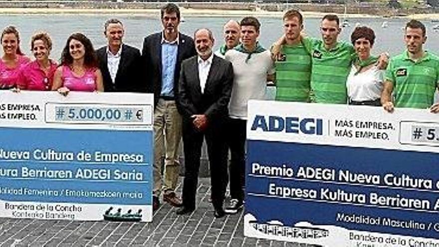 El Premio Adegi,  para los vencedores