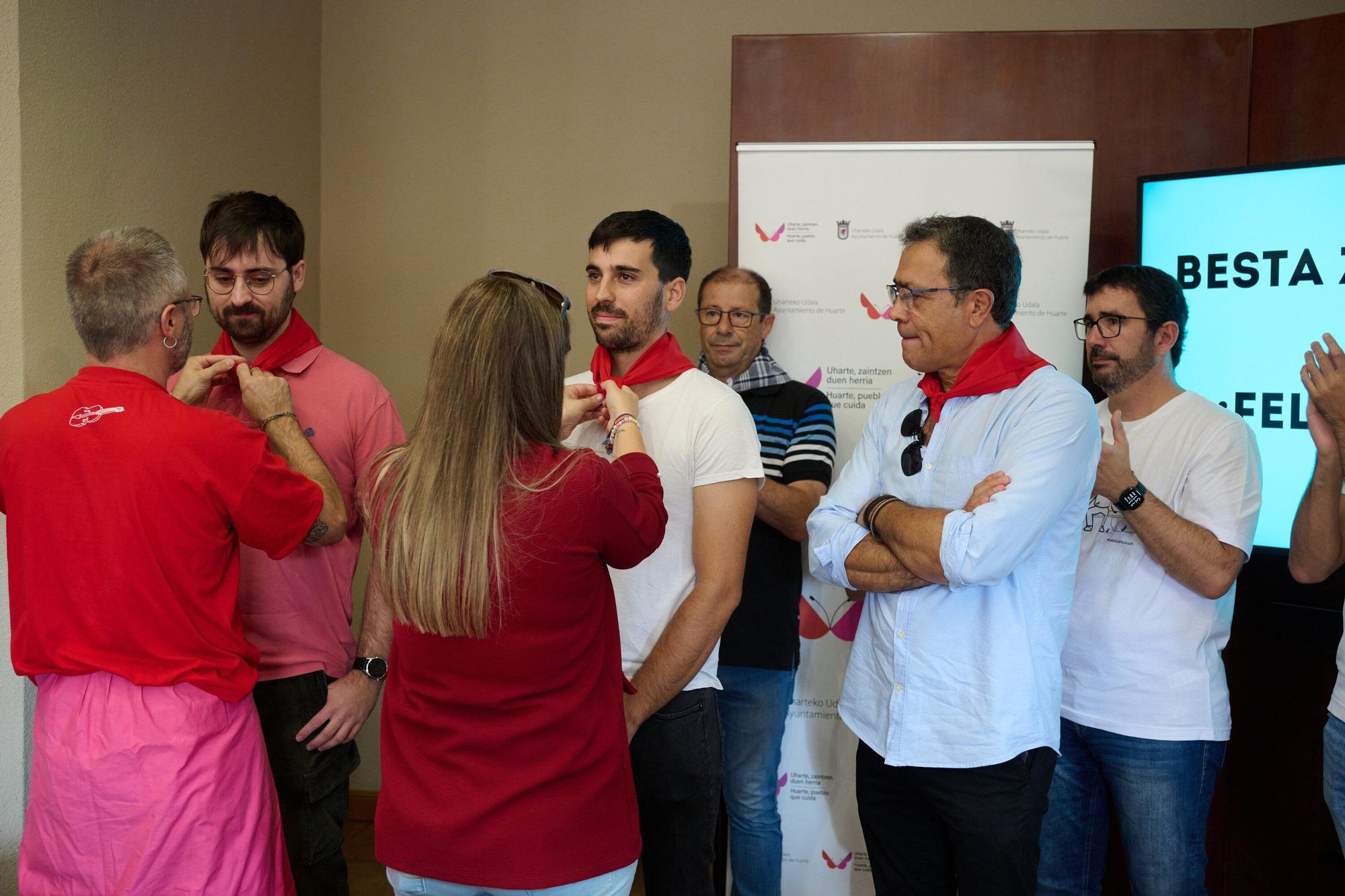 Fotos del chupinazo de fiestas de Huarte 2025