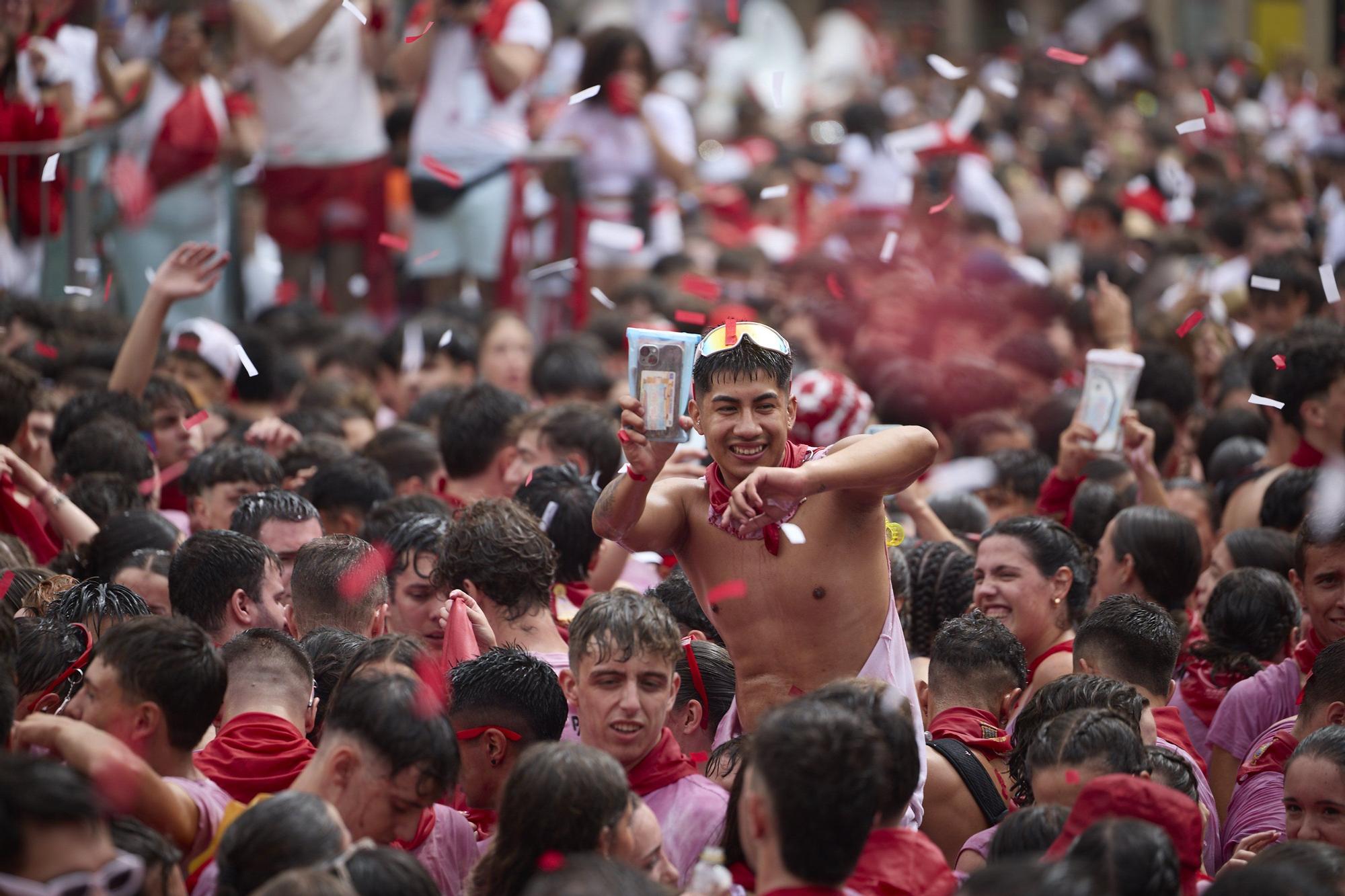 Fotos del cohete de las fiestas de Tudela 2025