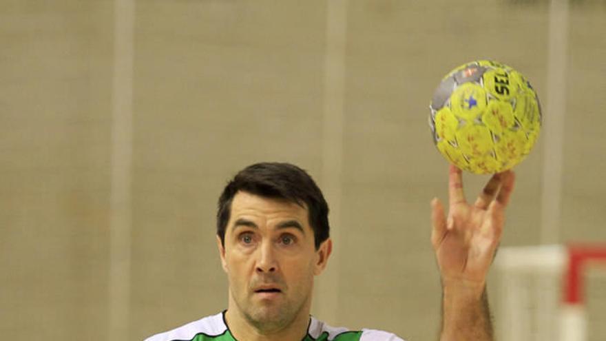 Garralda, en un partido del Quabit contra el Amaya Sport.